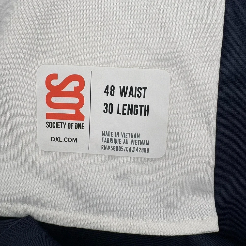 Society Of One 48x30 Athletic Fit  Navy  No Iron Stretch‎